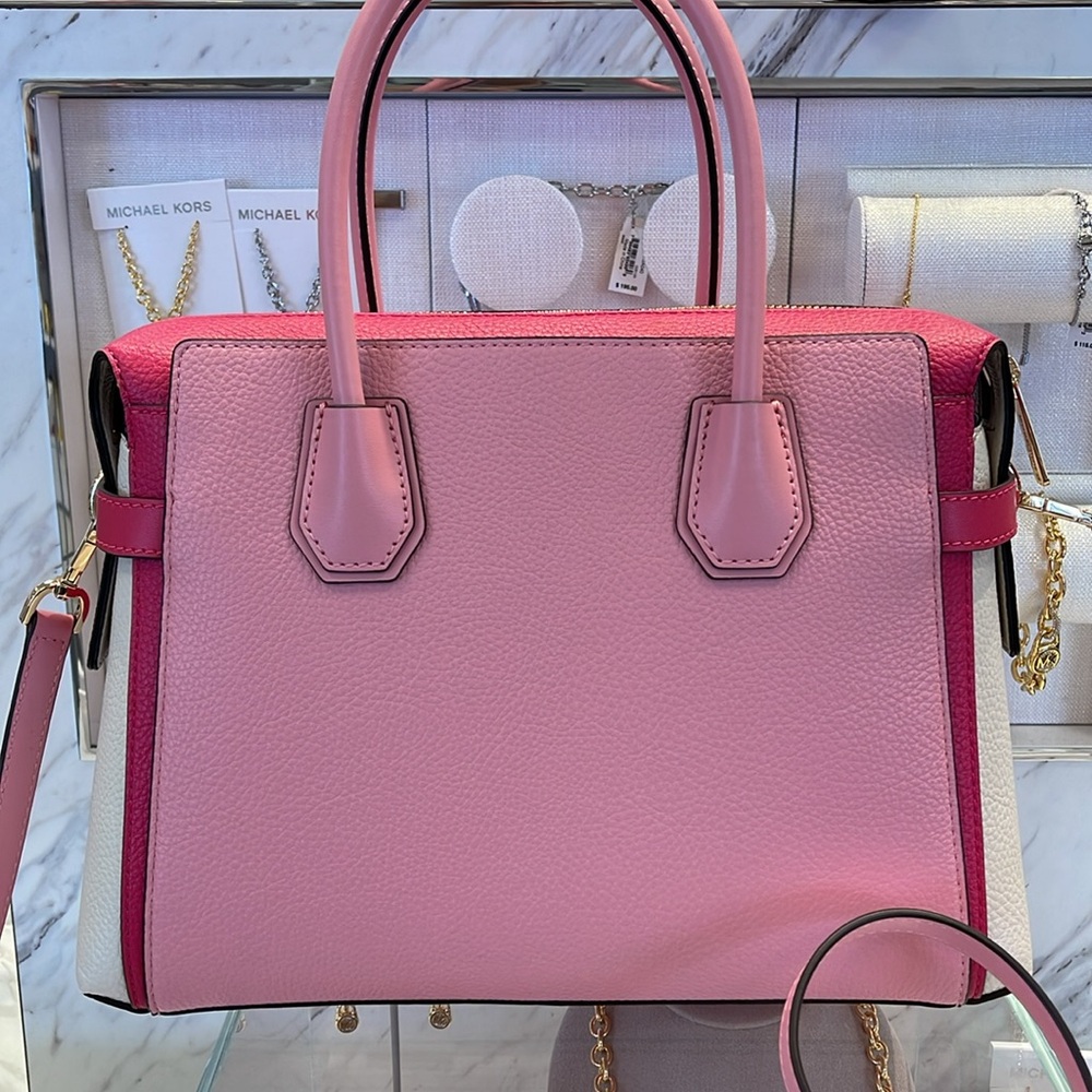 MICHAEL KORS
Mercer Medium Top Zip Color-Block Belted Satchel Crossbody Purs
NWT - Picture 8 of 16